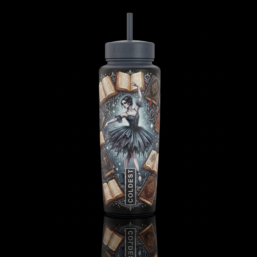Dance of the Vampiress water bottle design