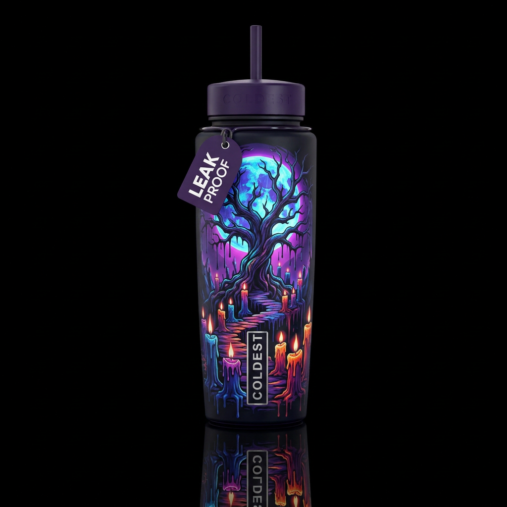 Death Tree water bottle design