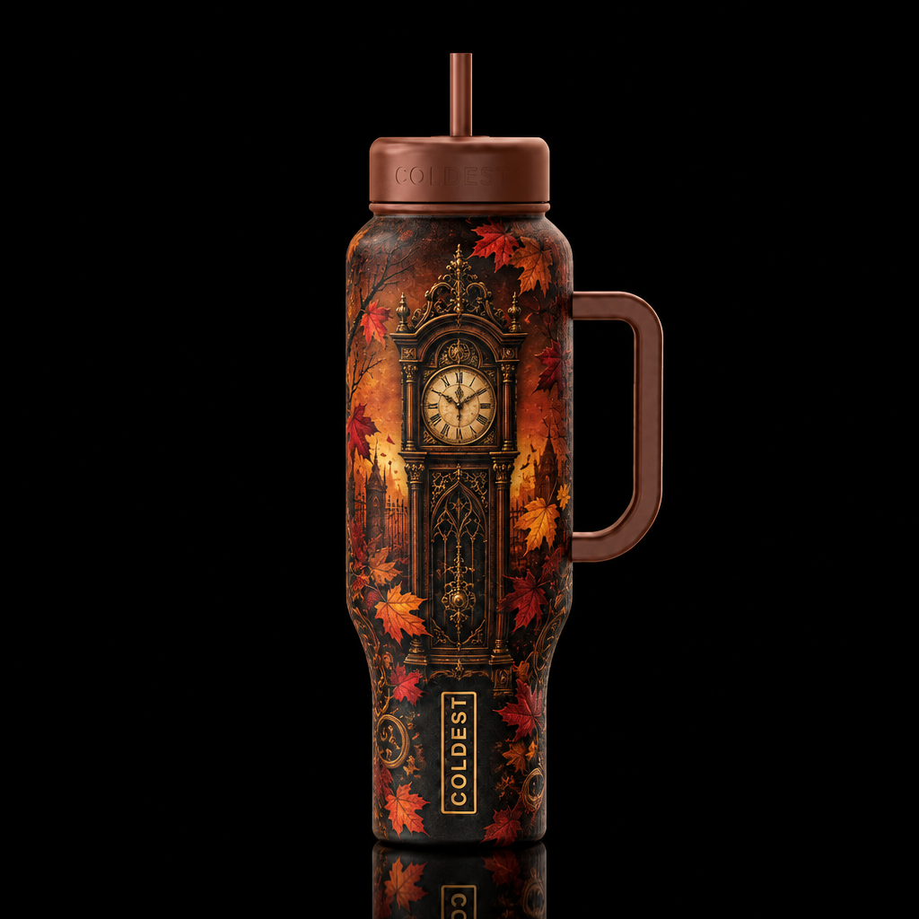 Fall of Time water bottle design
