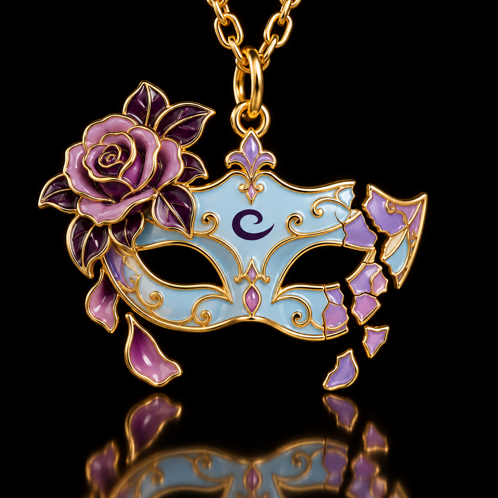 Shattered Masque water bottle design