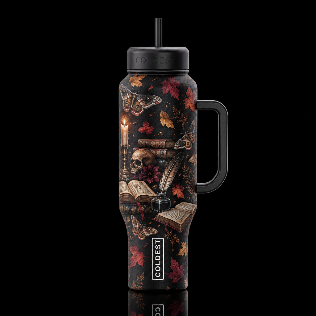 Autumn Knowledge water bottle design