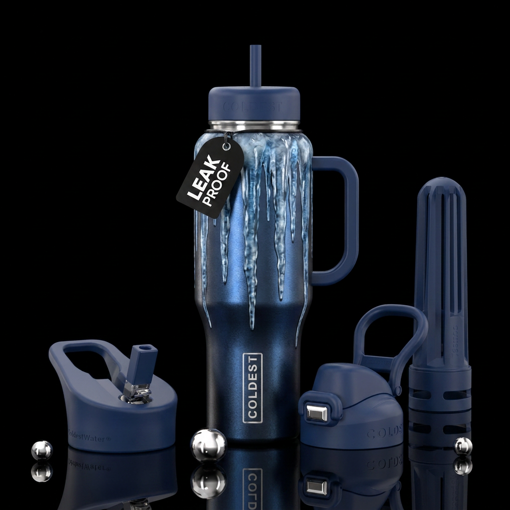 Icicles water bottle design