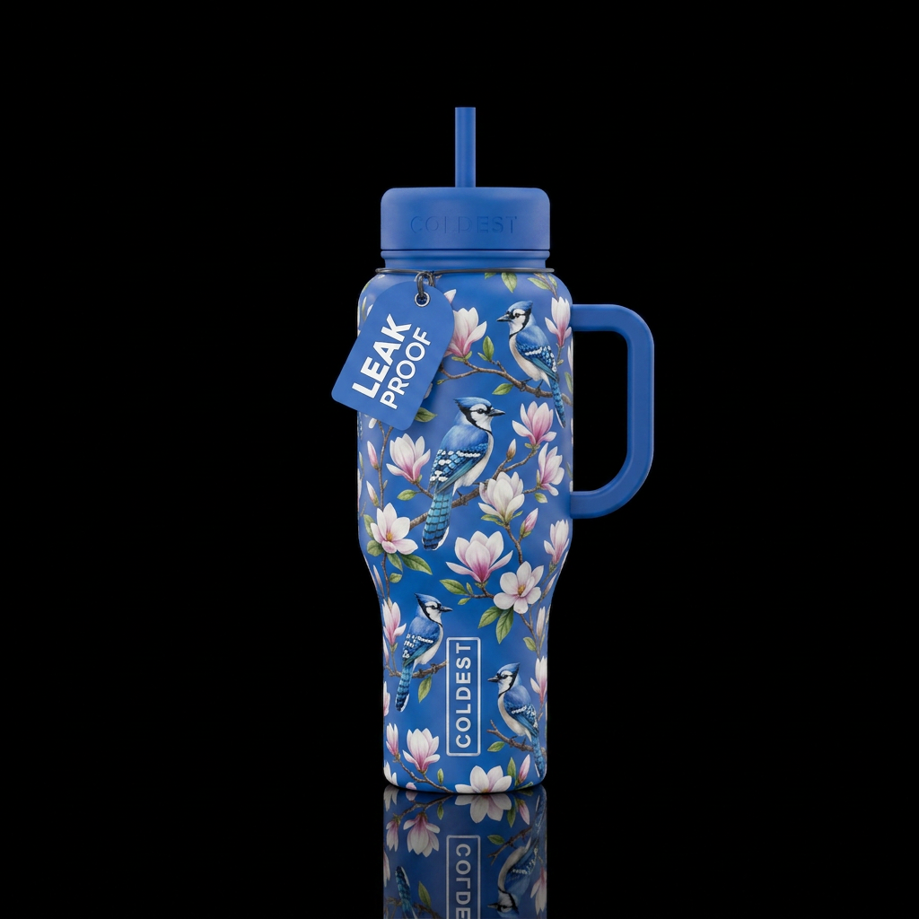 Wings of Blue water bottle design
