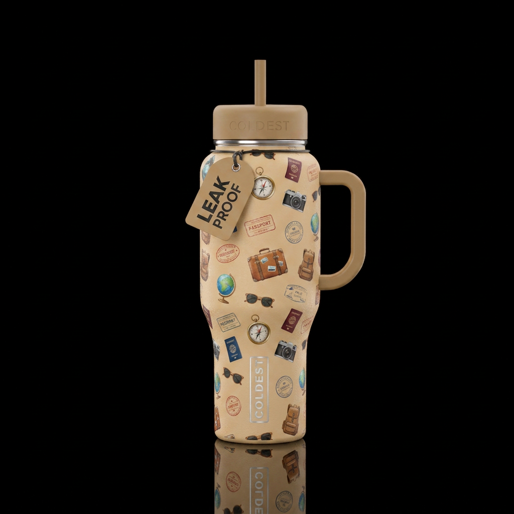 Road tripping water bottle design