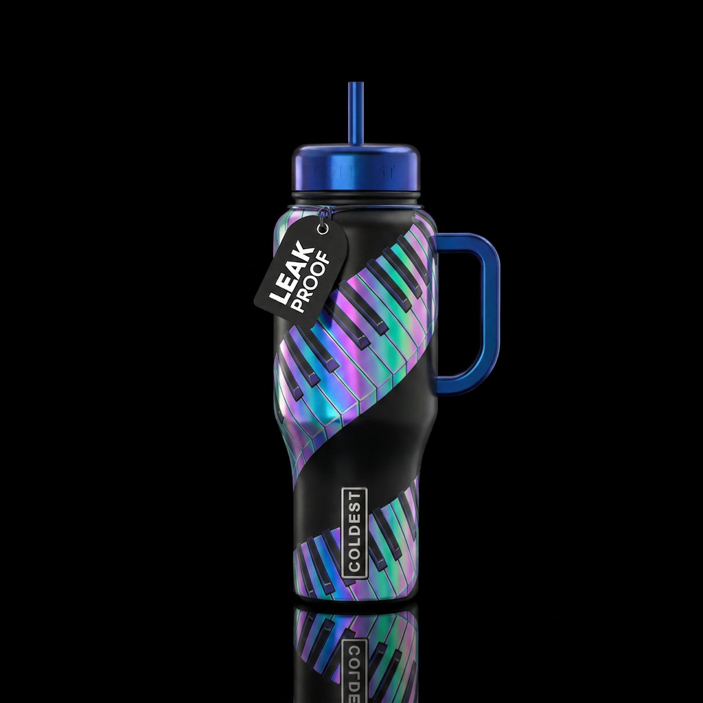 Keyboard water bottle design