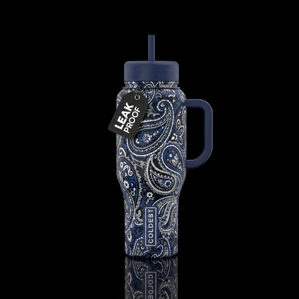 Paisley water bottle design