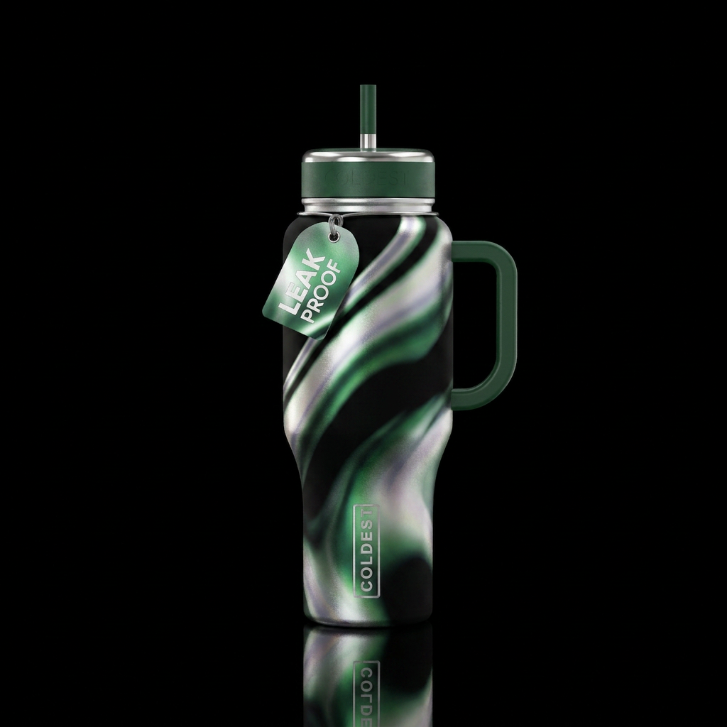 Alien water bottle design