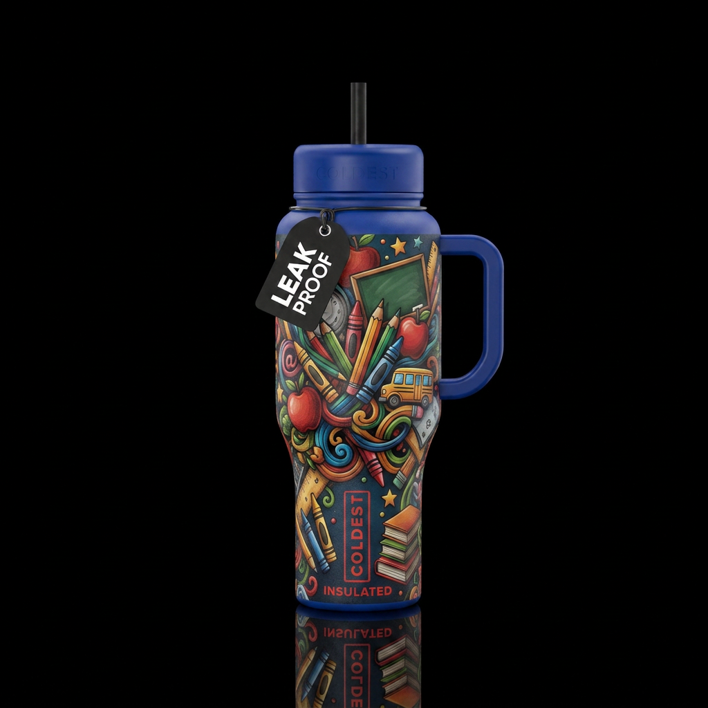 Create the ultimate teacher bottle water bottle design
