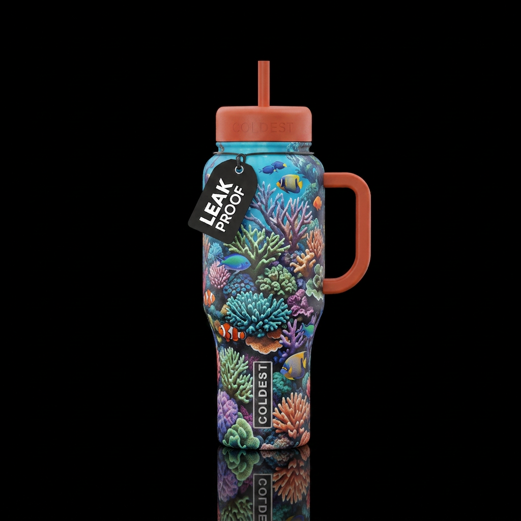 Coral Reef water bottle design