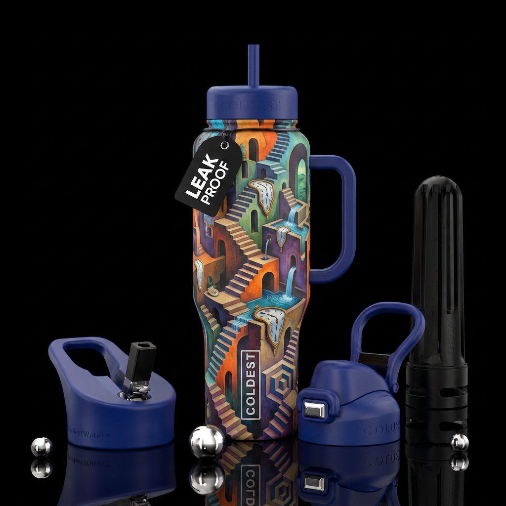 I want a 46oz with sport top. The bottle will have... water bottle design