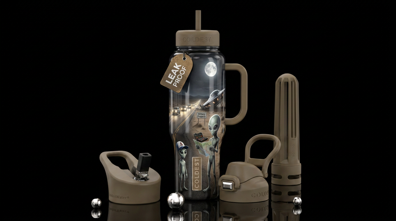 Things have become mysterious.. looking down the h... water bottle design