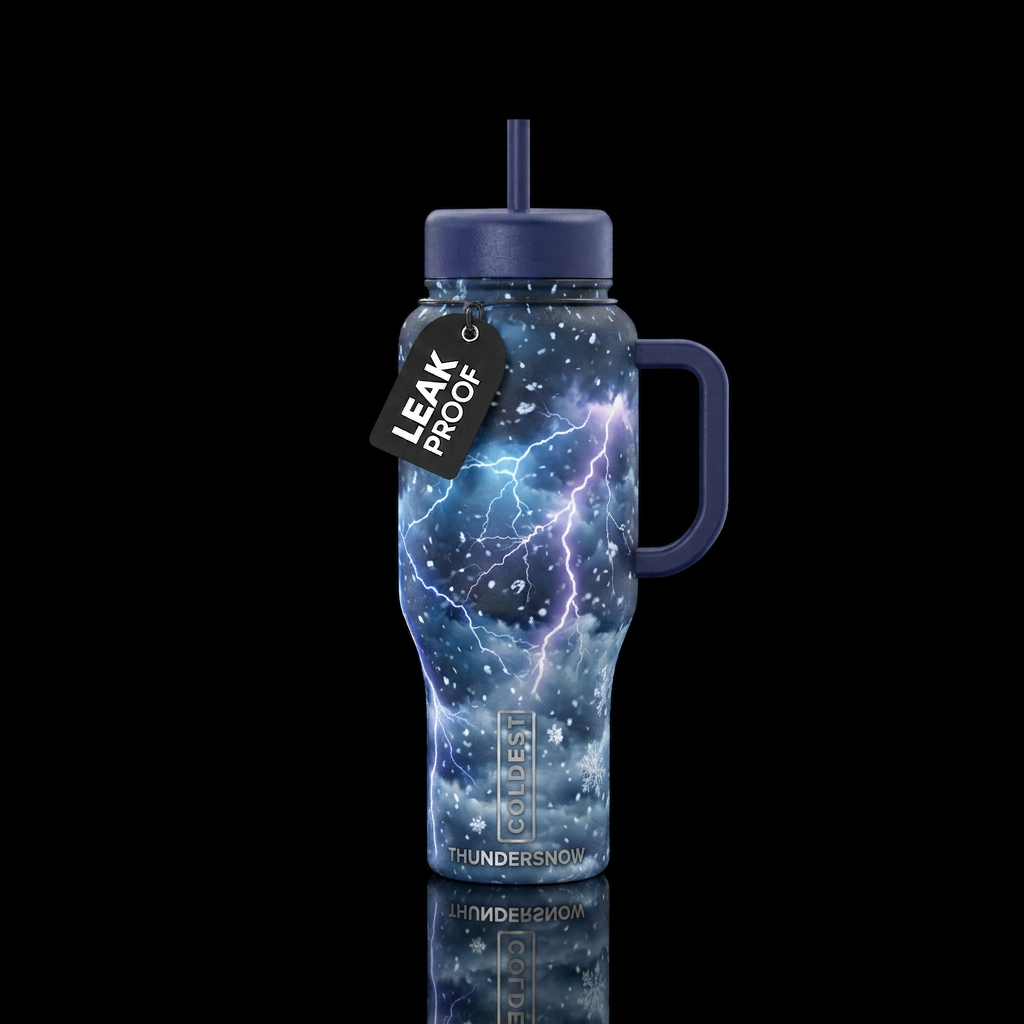 Thundersnow water bottle design
