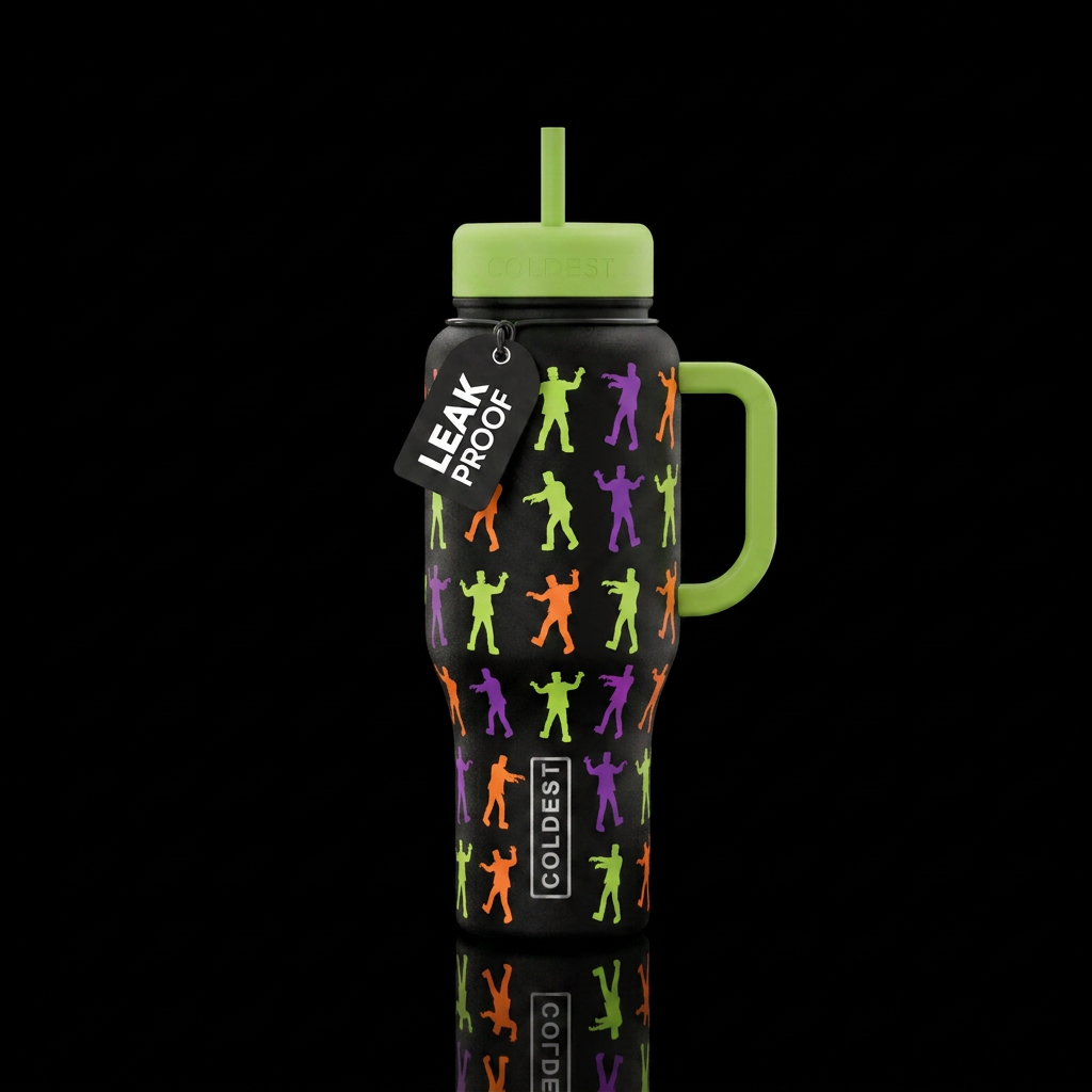 Dancing Frankenstein, multiple images about an inc... water bottle design