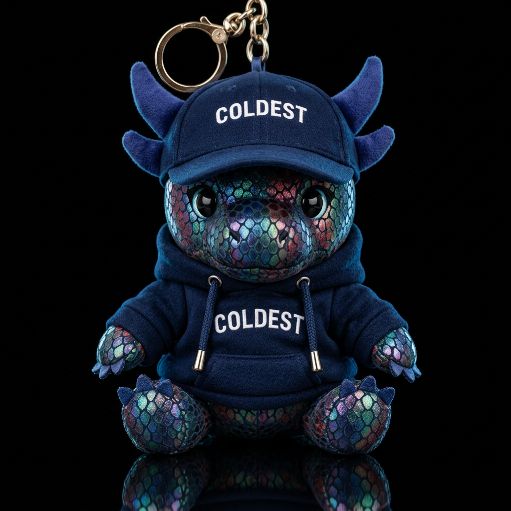 Iridescent Baby Lunar Dragon water bottle design