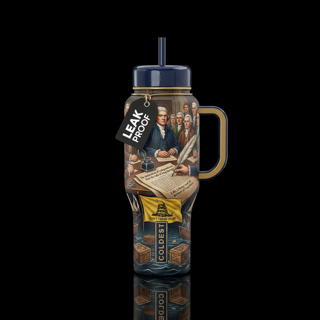 The declaration of independence from the rule of k... water bottle design
