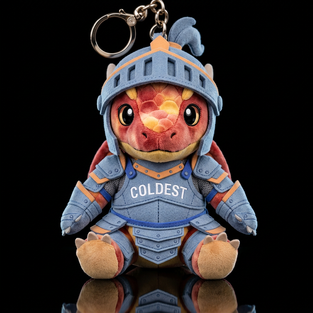 Fiery baby dragon water bottle design