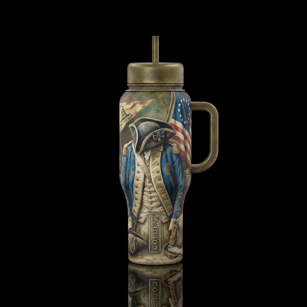 General George Washington, General of the colonial... water bottle design
