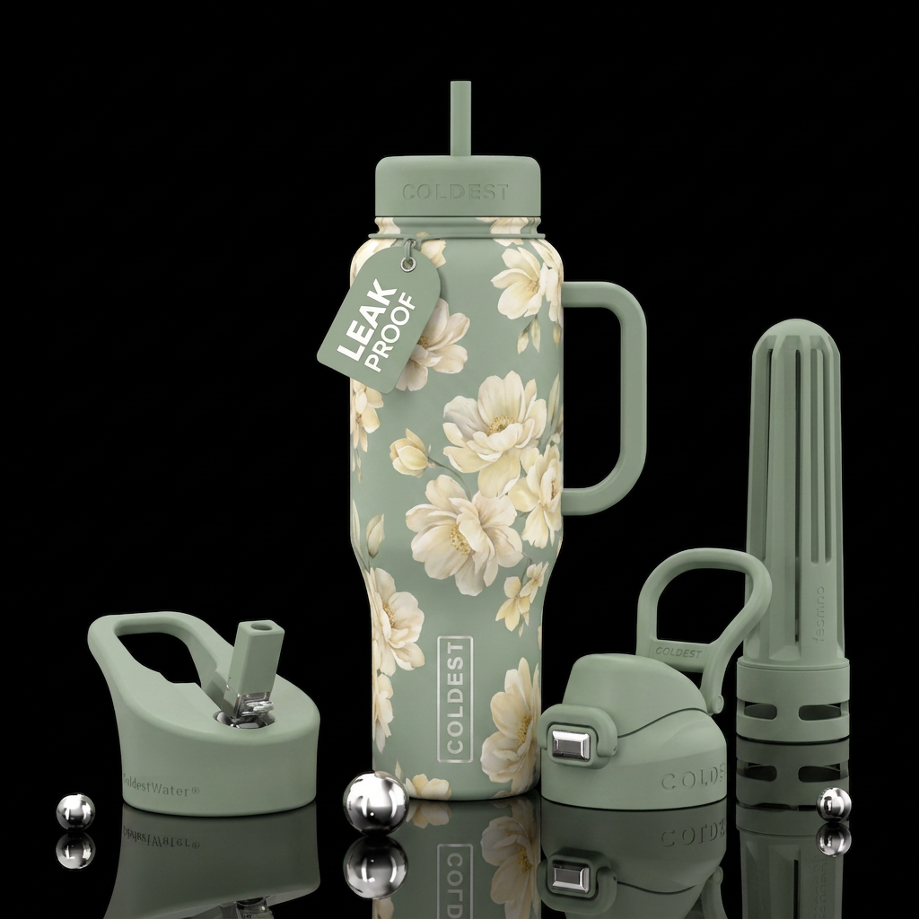 Soft Sage water bottle design