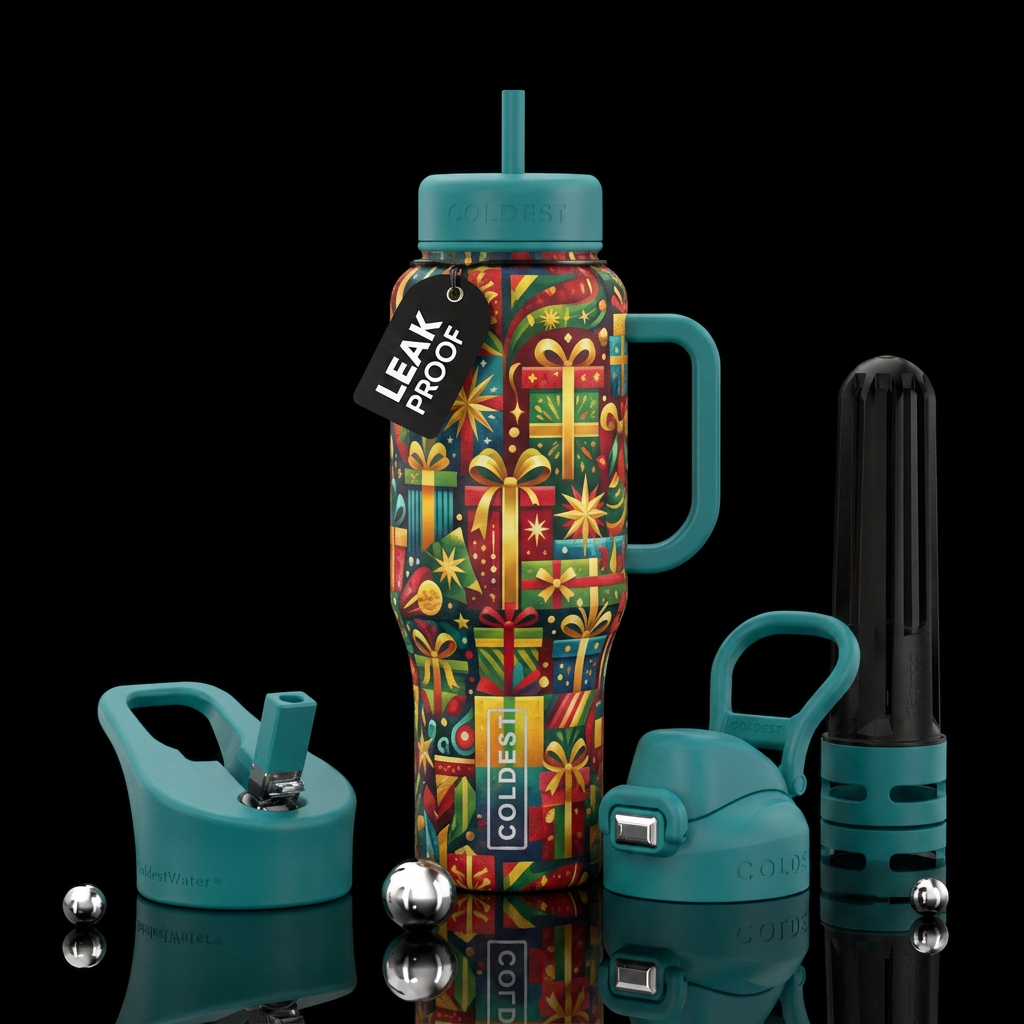 Different wrapping paper, water bottle design