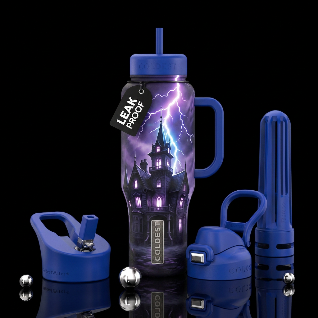 Creepy, Castle water bottle design