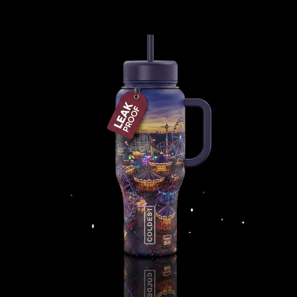 twilight, carnival water bottle design
