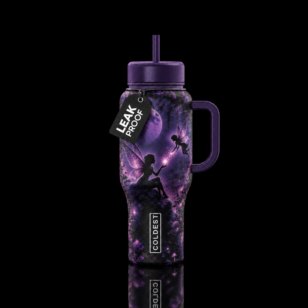 Dark Fairies water bottle design