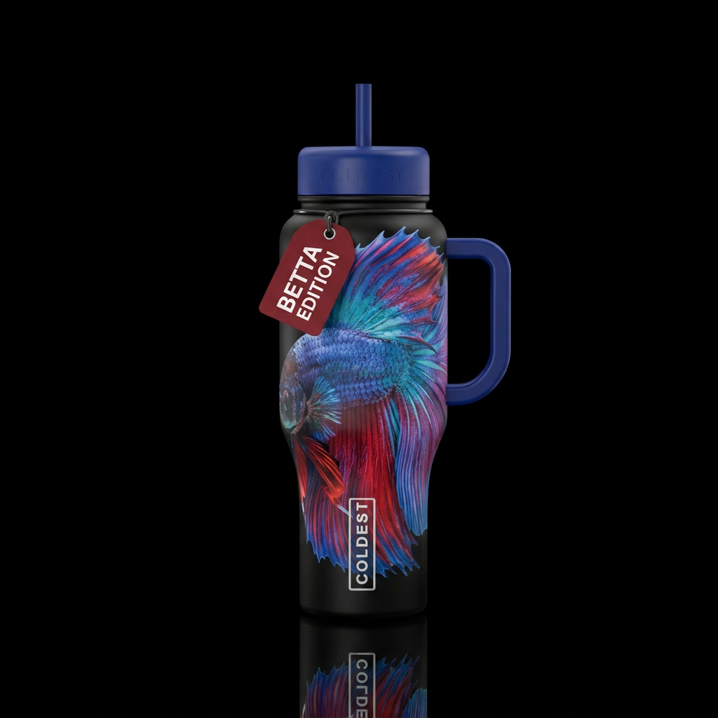Betta fish water bottle design