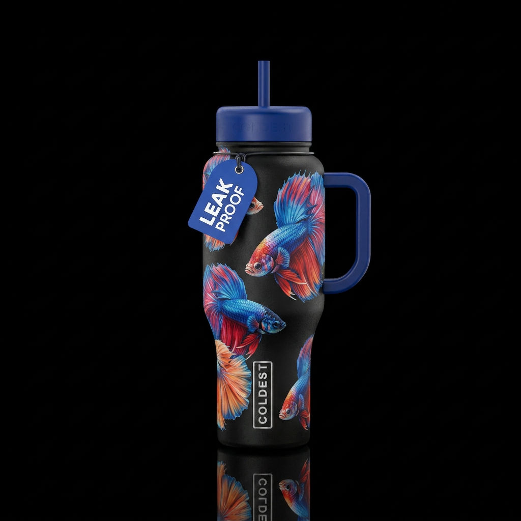 Betta fish water bottle design