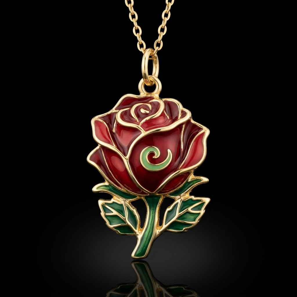 Red rose water bottle design