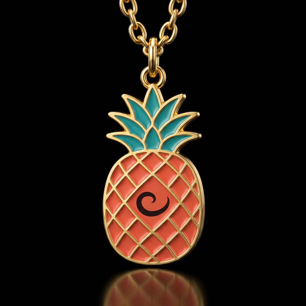 Pineapple water bottle design