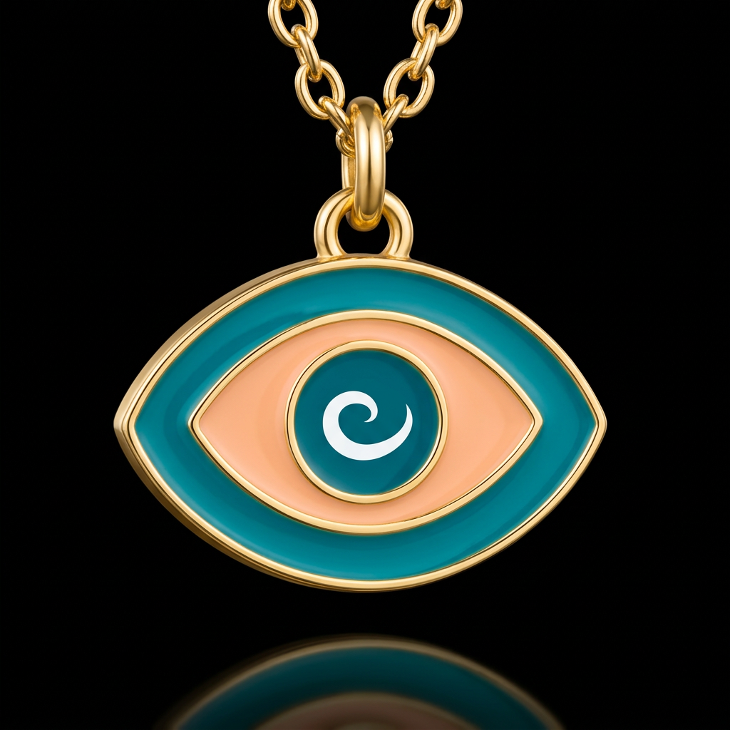 Evil eye water bottle design