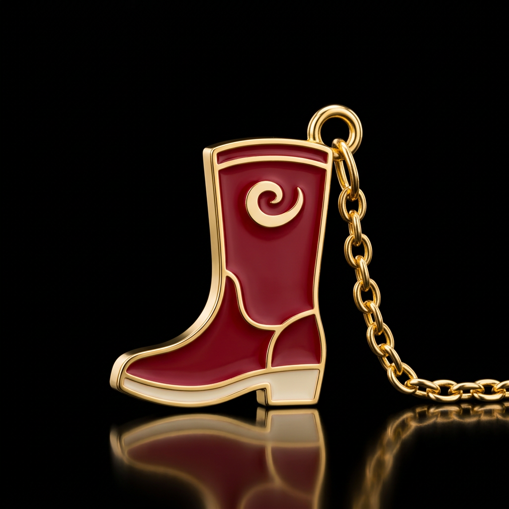 Brown cowboy boot water bottle design