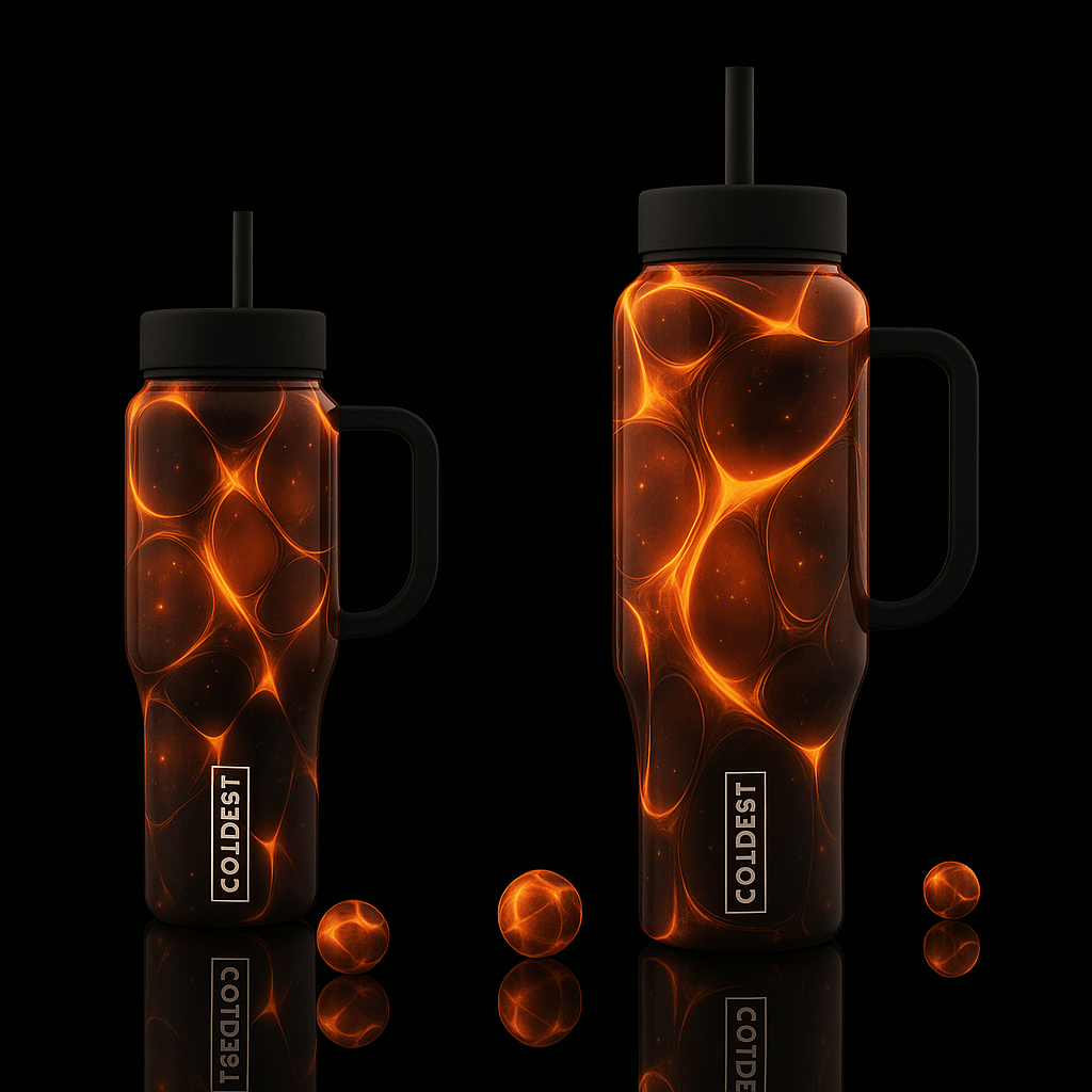 Karmic & Fire water bottle design