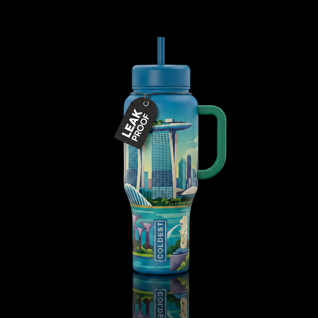 singaopore vacation office tower water bottle design