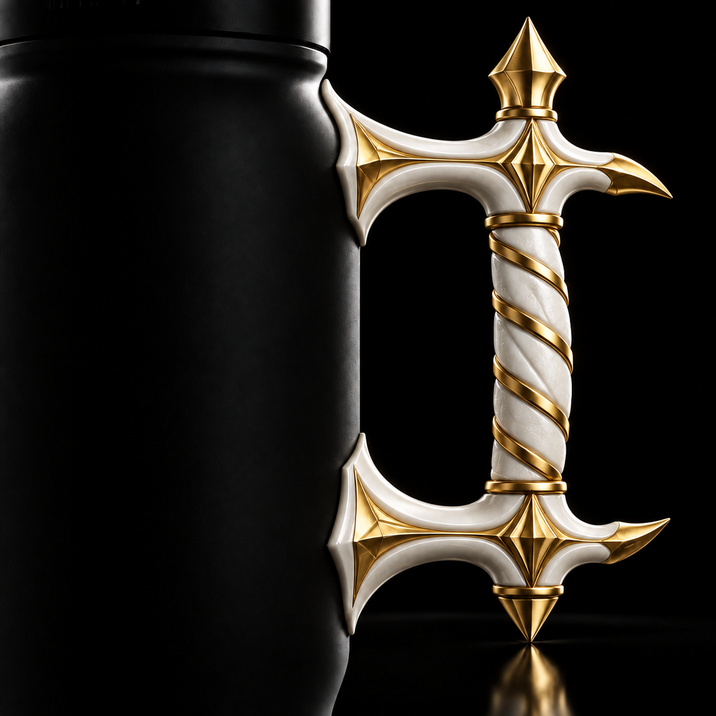 Ivory Handle water bottle design