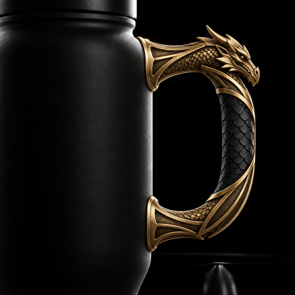 Dragon Rider water bottle design