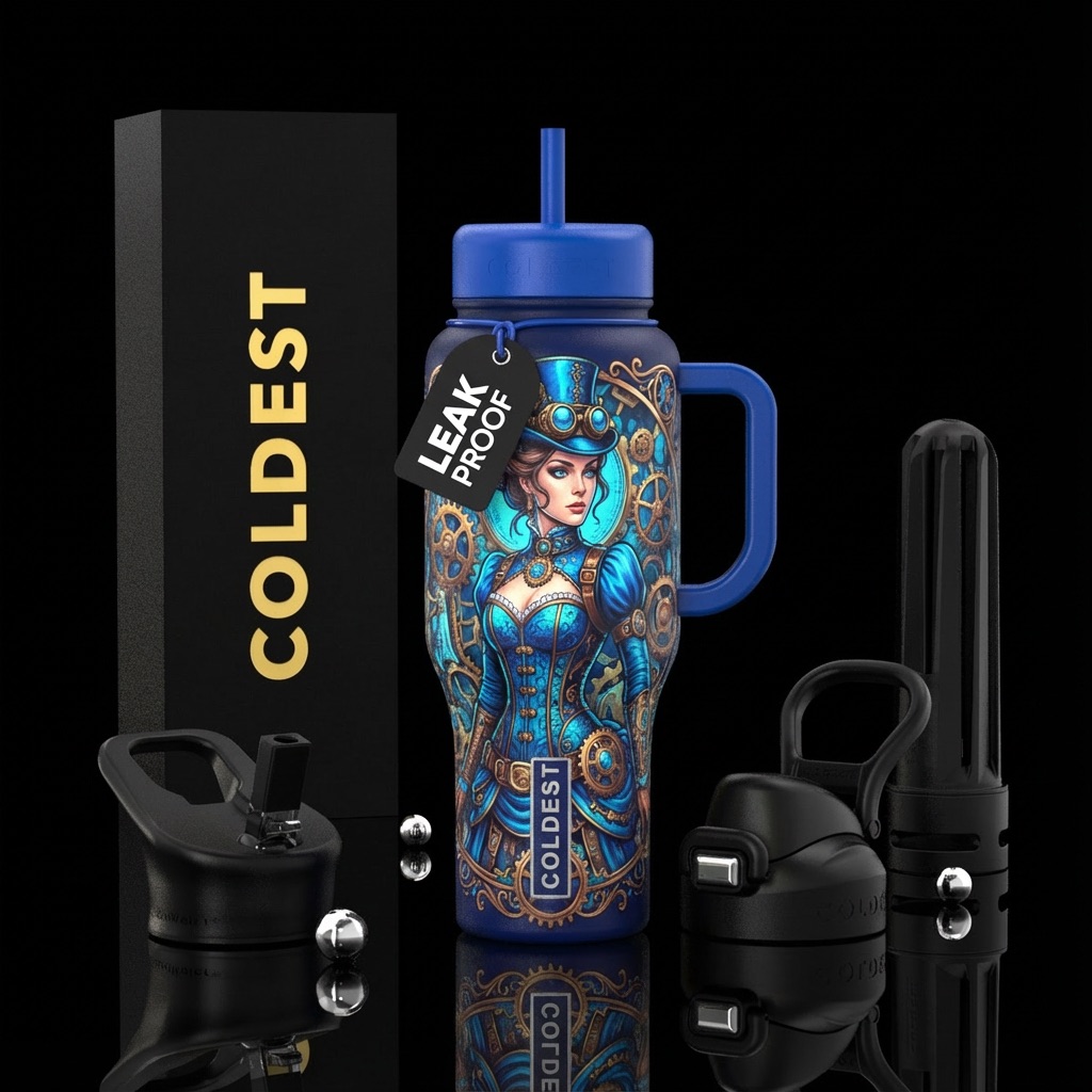 Steampunk1 water bottle design