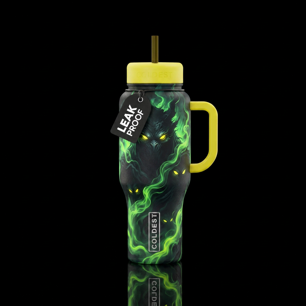 Extremely, very, dark, majestic, bogeyman, in the ... water bottle design