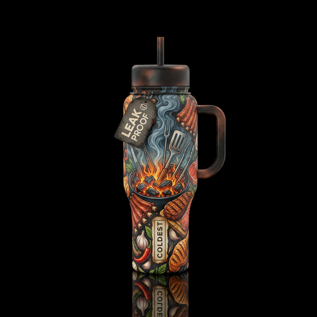 Grilling and smoking water bottle design