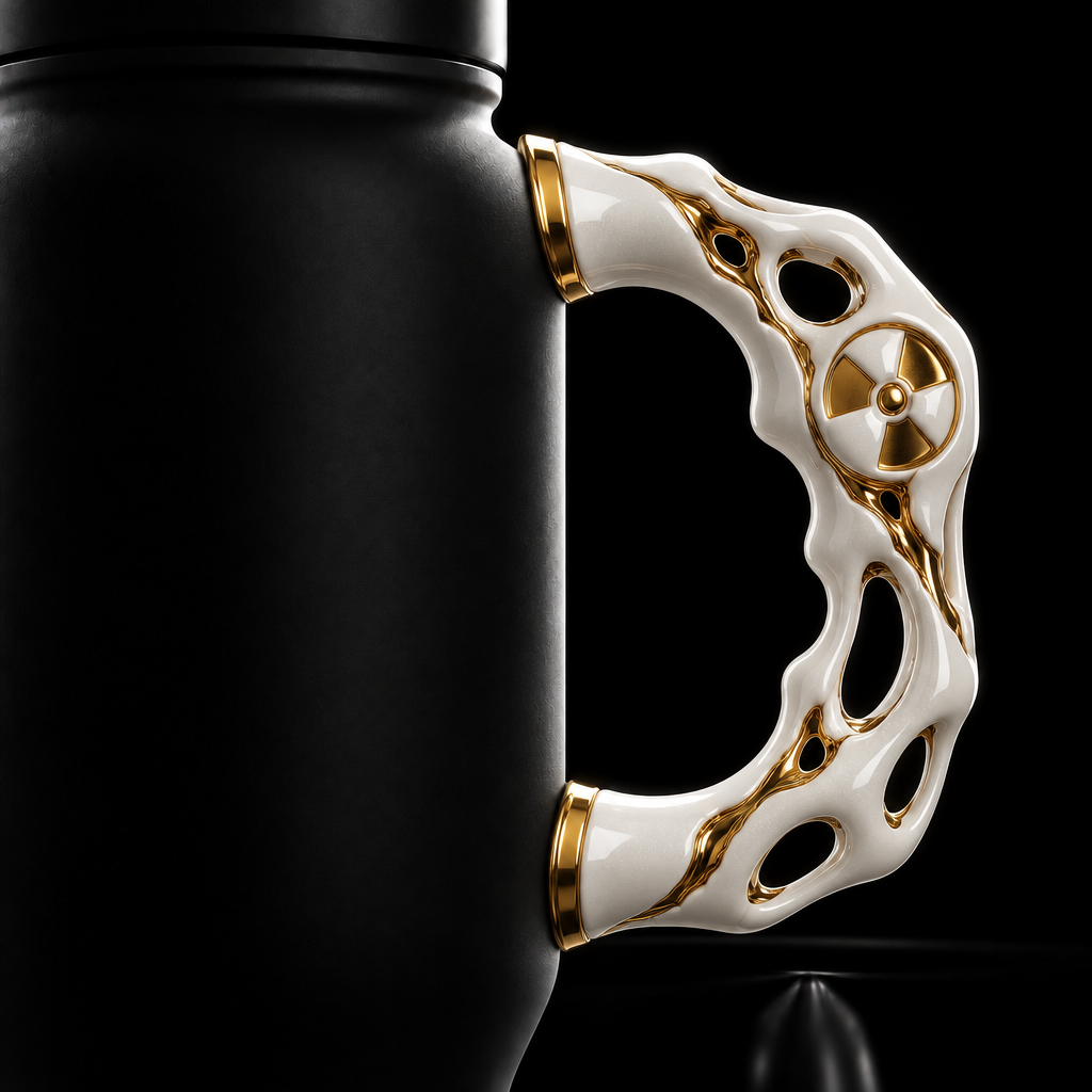 Radioactive water bottle design
