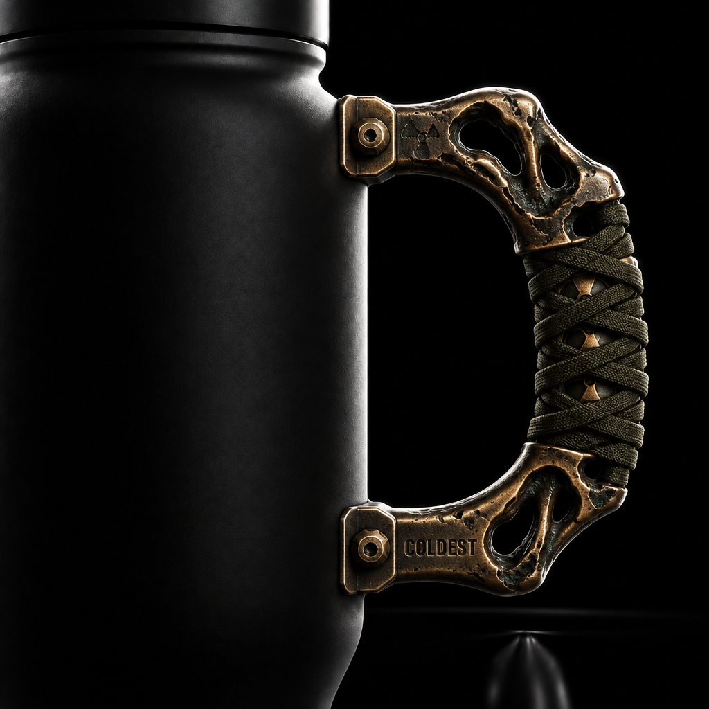 Metalhead water bottle design