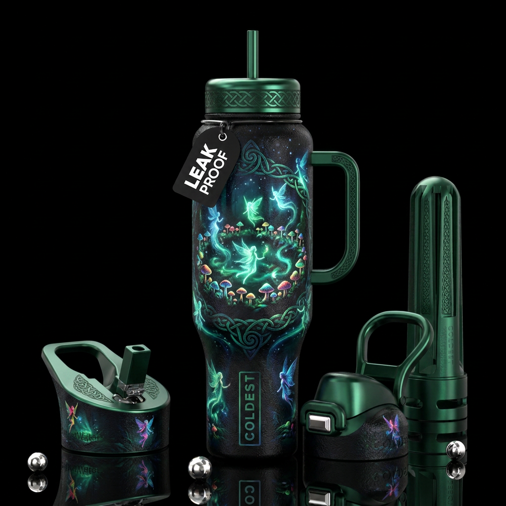 Fairy Circle water bottle design