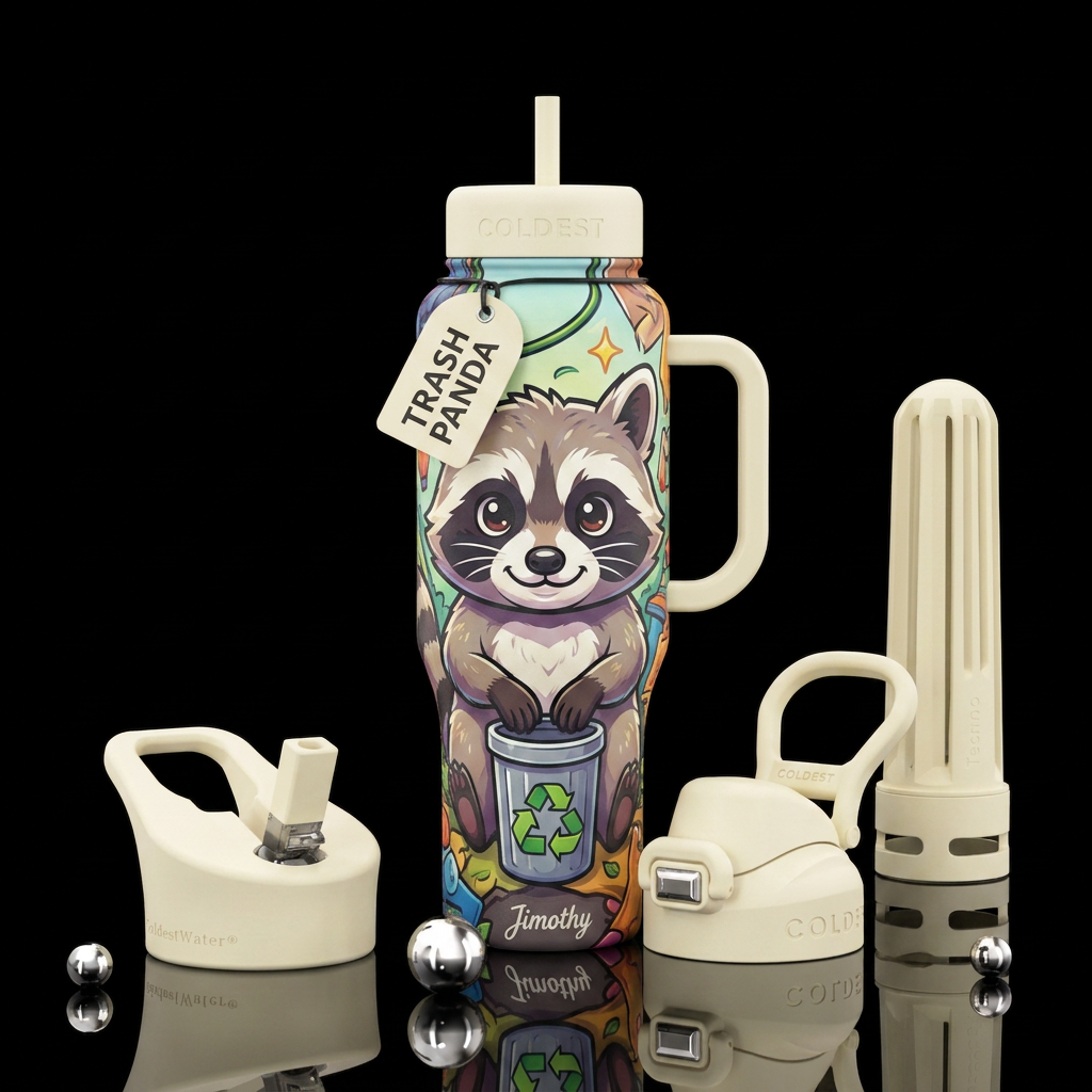 Jimothy water bottle design