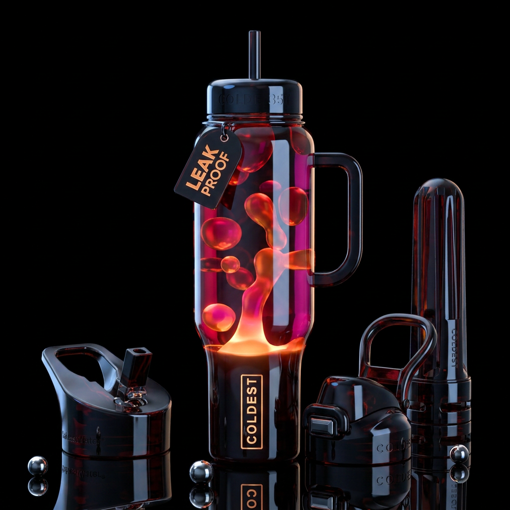 Lava Lamp water bottle design