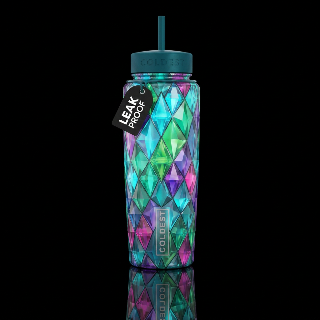 Reflections water bottle design