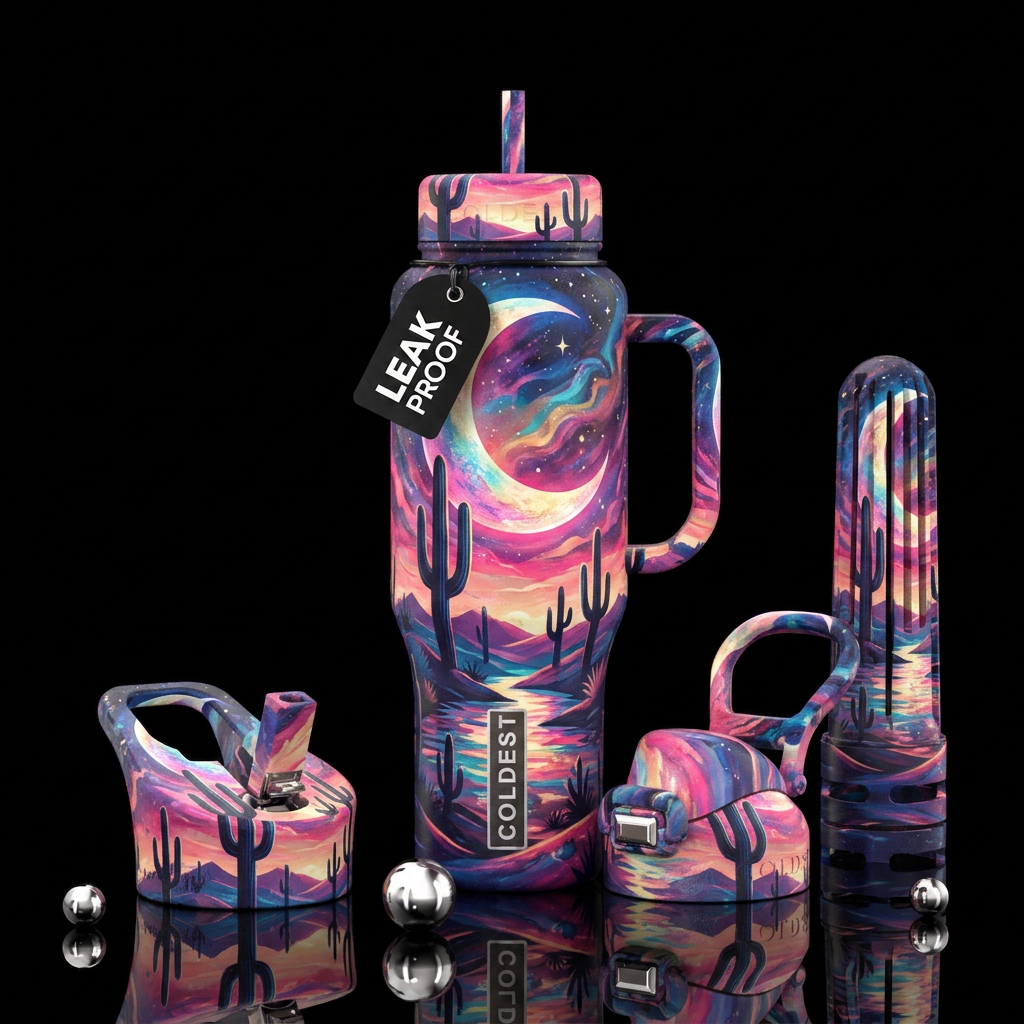 Midnight Mirage water bottle design