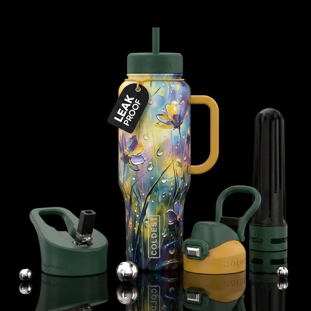 Sunshine on a Rainy Day water bottle design