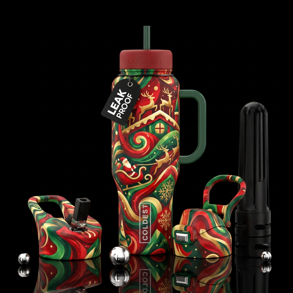 Santa Claus is Coming to Town, Ho hi hi who wouldn... water bottle design
