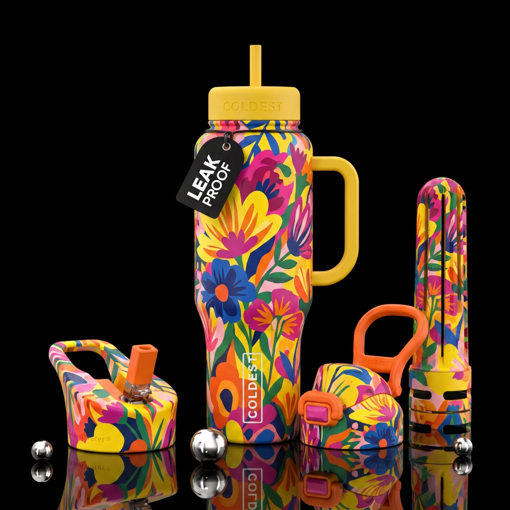 Color Me Happy water bottle design