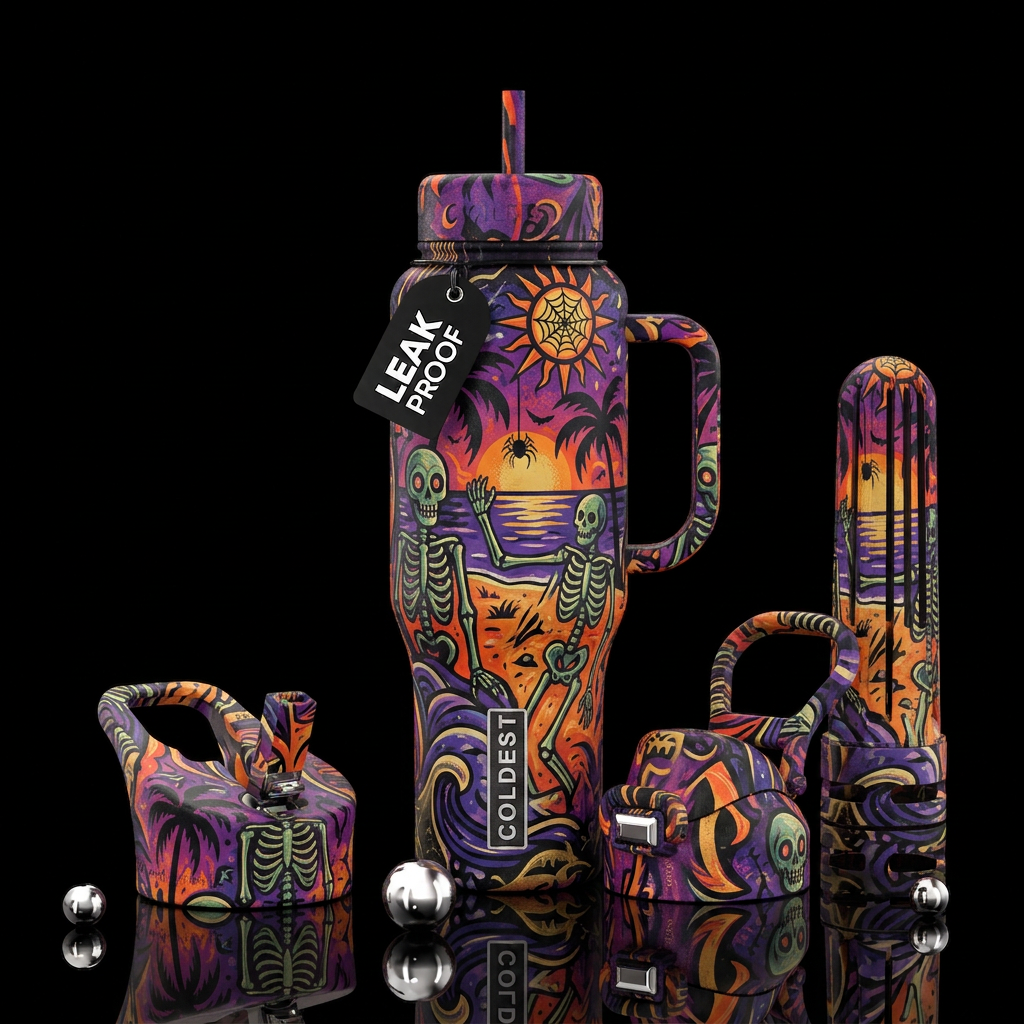 Summerween water bottle design